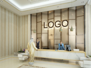 Modern entrance lobby 3D Model