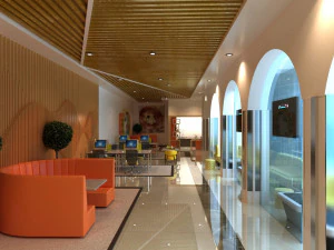 Modern Workspace 3D Model