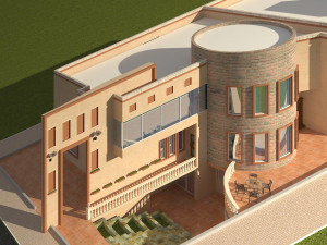 Modern Villa 3D 3D मॉडल