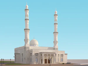 मस्जिद 3डी 3D मॉडल