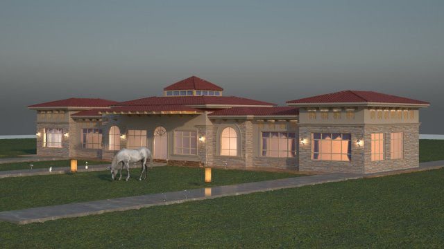 Stable horse 3D मॉडल .c4d .max .obj .3ds .fbx .stl .blend 