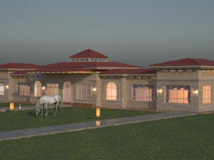 Stable horse 3D Model