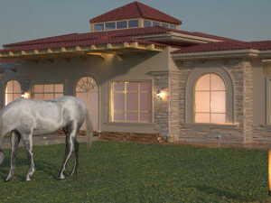 Stable horse 3D Model