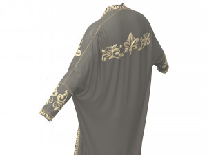 Men2 Arab Cloak- Beshit with embroidery 3D Model