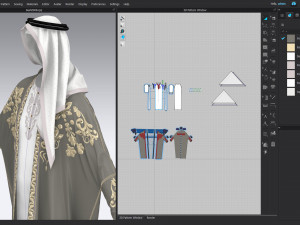 Men2 Arab Cloak- Beshit with embroidery 3D Model