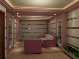 现代办公室室内设计 3D 模型