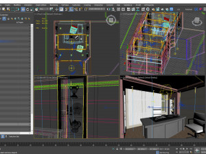 Modern Office Interior Modèle 3D