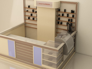 3D Exhibition Stand 01 Model 3D