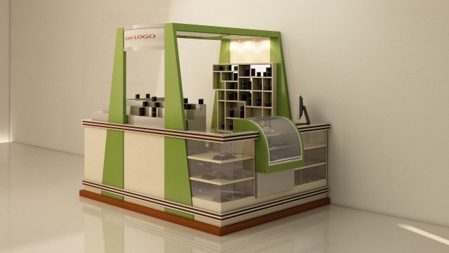 3D Exhibition Stand 02 3D मॉडल .c4d .max .obj .3ds .fbx .stl .blend