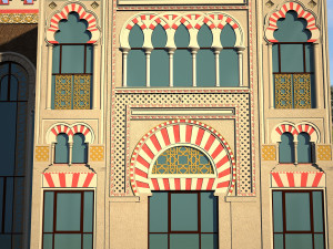 Majestic 3D Andalusian Palace 3D Model