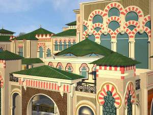 Majestic 3D Andalusian Palace 3D Model