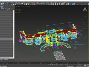 Majestic 3D Andalusian Palace 3D Model