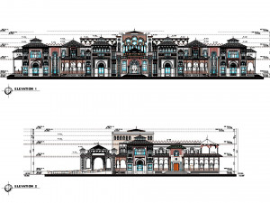 Majestic 3D Andalusian Palace 3D Model