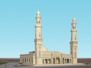 Mosque 3D No2 3D मॉडल