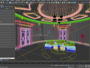 Moroccan Sofa Interior Scene 3D 模型