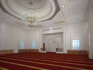 Interior Design 3D Mosque 3D Model