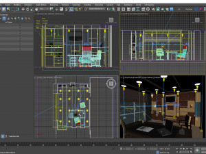 Office with Cabinet 3D 模型