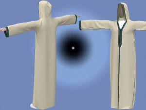 Moroccan Men Kaftan - Zprj ProjectOBJ FBX 3D Model