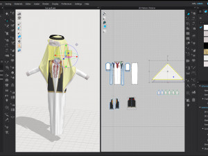Boy Arab Cloak- Jacket with embroidery - Ghutra and headband - Zprj ProjectOBJ FBX Model 3D