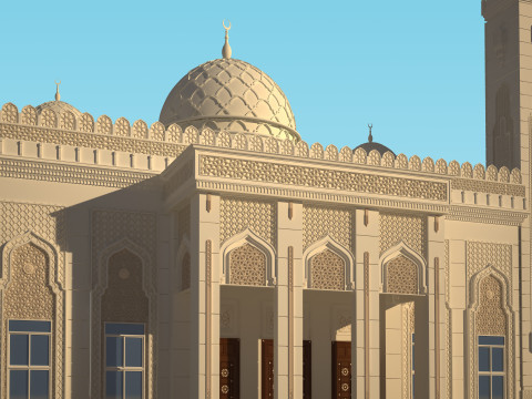 Mosque 3D No3 3D Model