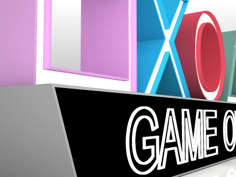 PlayStation Icons 3D Модель