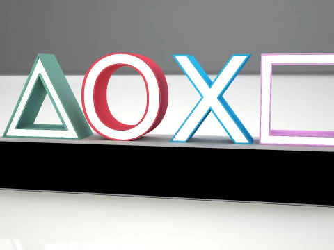 PlayStation Icons 3D Model