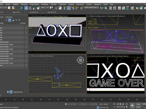PlayStation Icons 3D Model