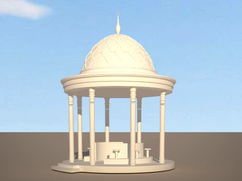 Islamic Ablution Pavilion Wudu Area 3ds Max FBX DWG 3D Model