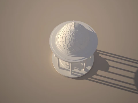 Islamic Ablution Pavilion Wudu Area 3ds Max FBX DWG 3D Model