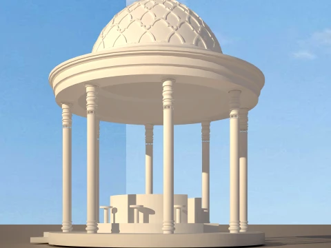 Islamic Ablution Pavilion Wudu Area 3ds Max FBX DWG 3D Model