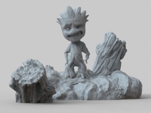 baby groot 3d print model 3D Принт Модель