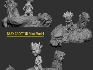 baby groot 3d print model 3D Print Model