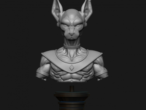 beerus bust 3d printing figurine - beerus stl files print model 3D Print Model