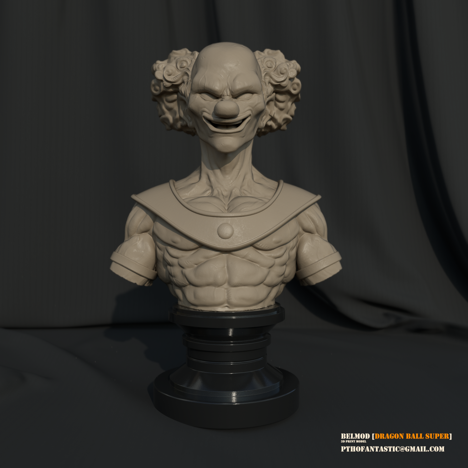 Belmod Bust 3D  Printing Figurine  STL  Files Print Model 