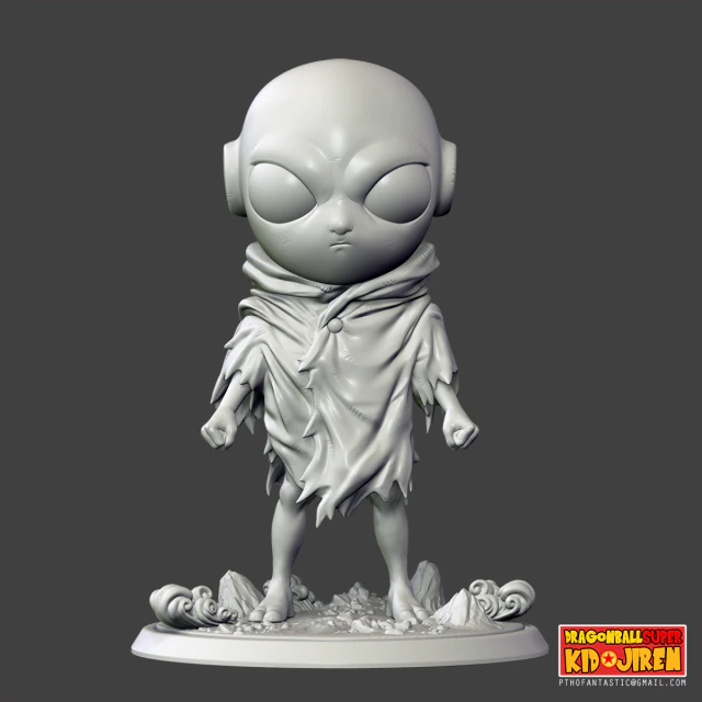 kid jiren 3d printing figurine - stl files print model 3D Print Model .c4d .max .obj .3ds .fbx .stl .blend 