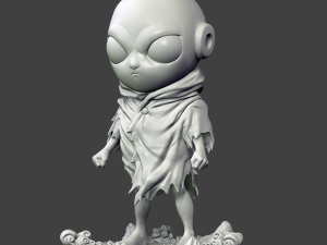 kid jiren 3d printing figurine - stl files print model 3D Принт Модель