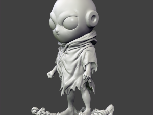 kid jiren 3d printing figurine - stl files print model 3D Принт Модель