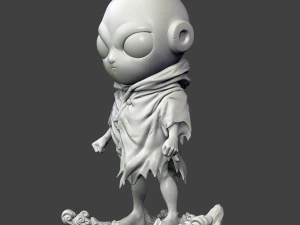kid jiren 3d printing figurine - stl files print model 3D Print Model