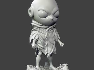kid jiren 3d printing figurine - stl files print model 3D Принт Модель