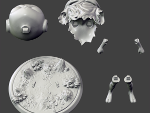 kid jiren 3d printing figurine - stl files print model 3D Принт Модель