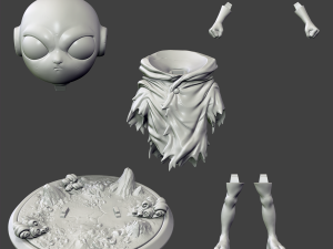kid jiren 3d printing figurine - stl files print model 3D Принт Модель
