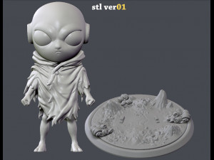 kid jiren 3d printing figurine - stl files print model 3D Принт Модель