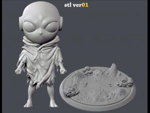 kid jiren 3d printing figurine - stl files print model 3D Print Model