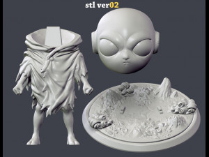 kid jiren 3d printing figurine - stl files print model 3D Принт Модель
