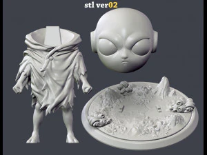 kid jiren 3d printing figurine - stl files print model 3D Print Model