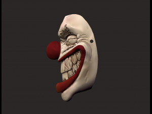 twisted metal killer clown mask stl file printable 3D-Druckmodell