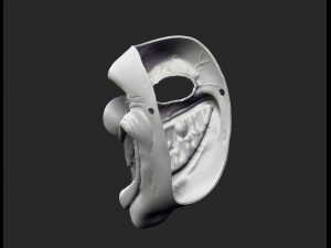 twisted metal killer clown mask stl file printable 3D-Druckmodell