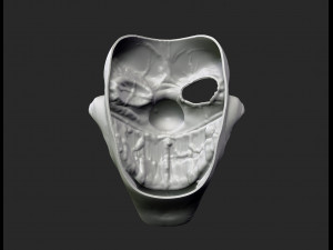 twisted metal killer clown mask stl file printable 3D-Druckmodell