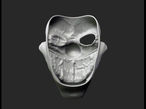 twisted metal killer clown mask stl file printable 3D Print Model