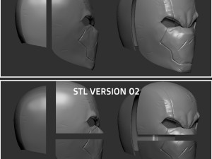 twisted metal killer clown mask stl file printable 3D-Druckmodell